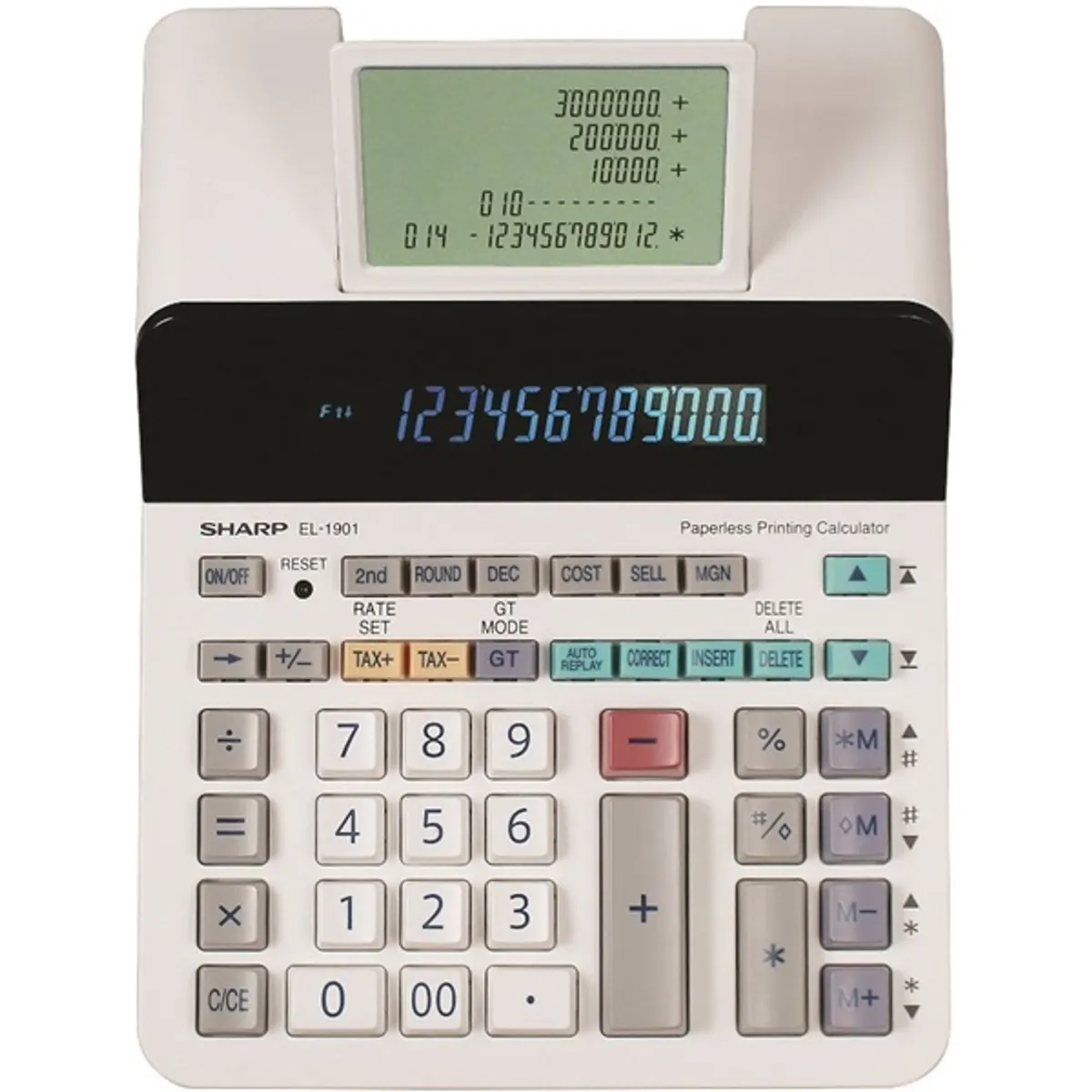 Sharp EL1901 segédkijelzős asztali számológép #2