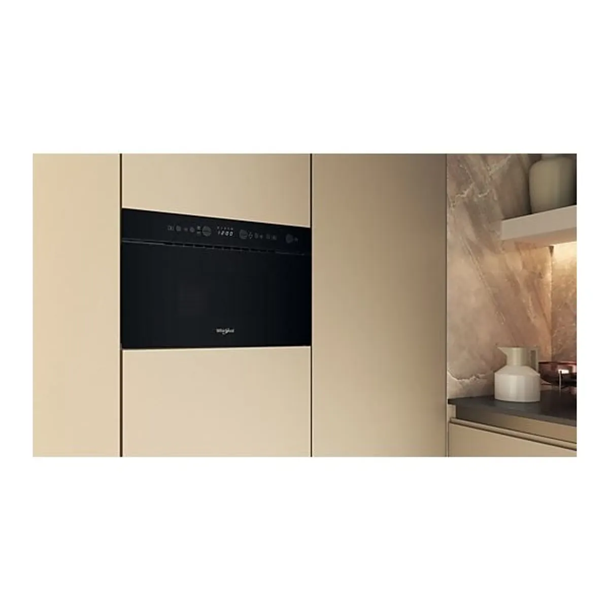 Whirlpool WMN14BB 750W 22L fekete beépíthető mikrohullámú sütő #4