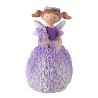 IRIS dekor műgyanta levendulalány lila 5,2x10cm