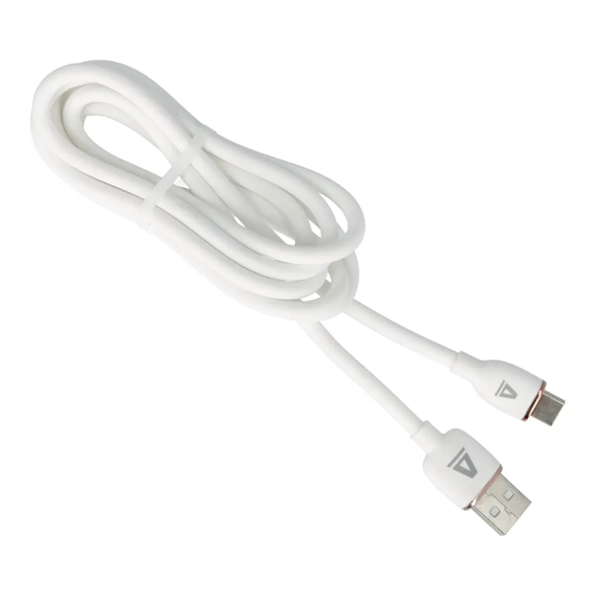 AVAX CB620 CREAMY+ USB A-Type C 2.4A, 1,5m fehér-rózsaarany gyorstöltő kábel #2