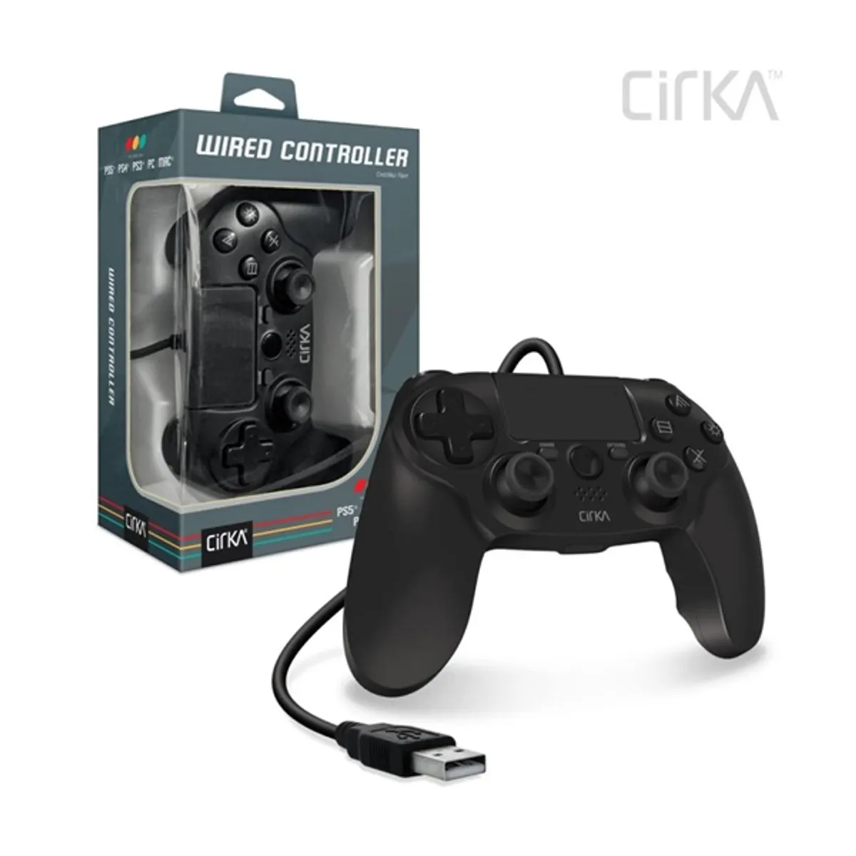 Cirka M07527-BK NuForce PS4/PC/Mac vezetékes fekete kontroller #1