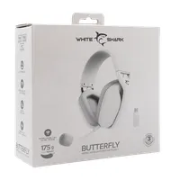 White Shark WS WGH-2442W BUTTERFLY-W vezeték nélküli fehér gamer headset #7