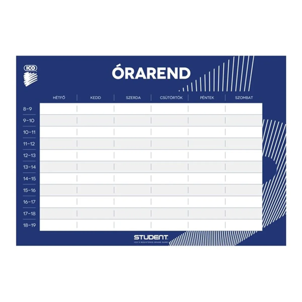 ICO Student Prémium A5 órarend #2