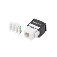 Lanberg KSU5-2000 Cat.5e UTP 180°-os szerszám nélkül szerelhető árnyékolatlan RJ45 Keystone jack