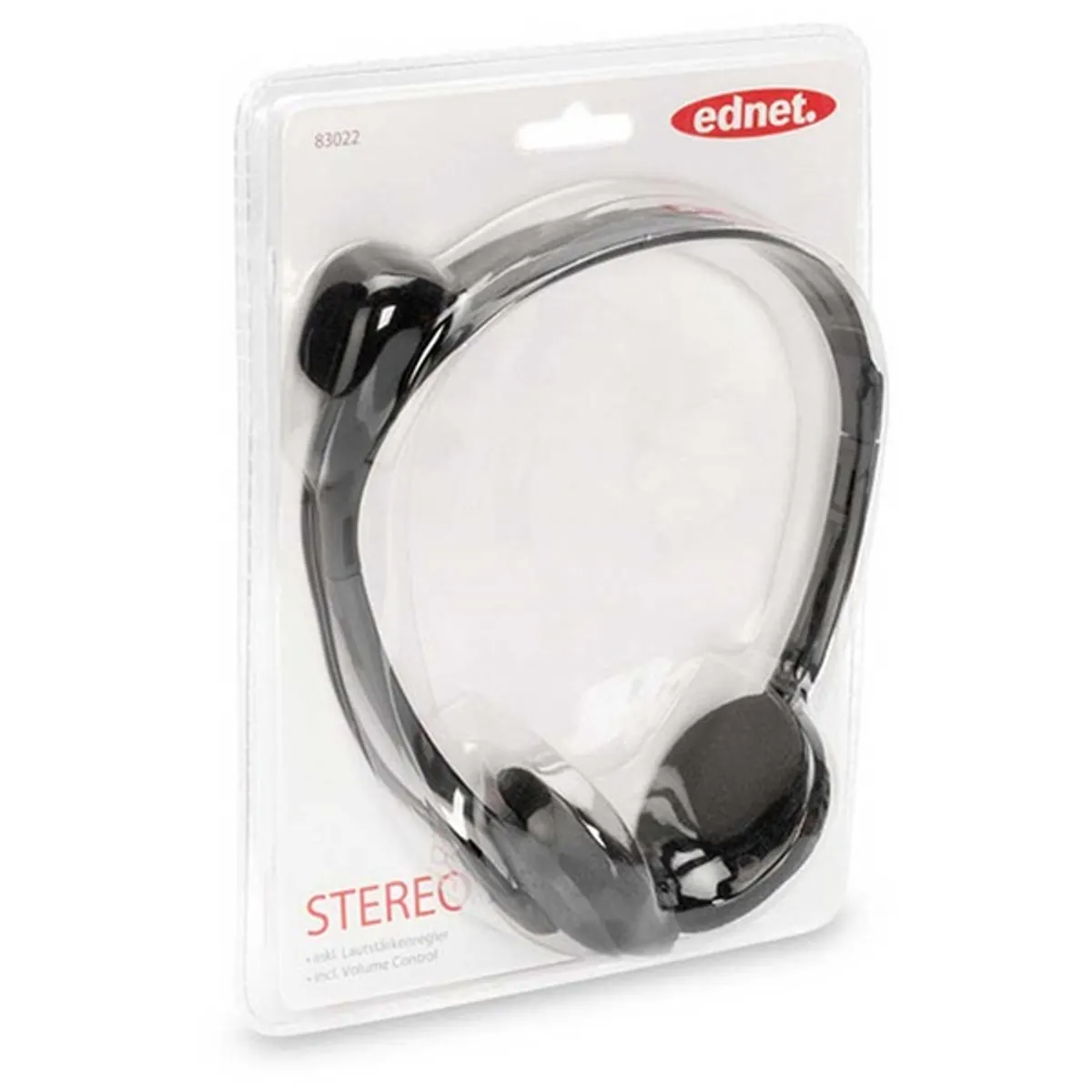 Ednet 83022 multimédiás jack fekete headset #2