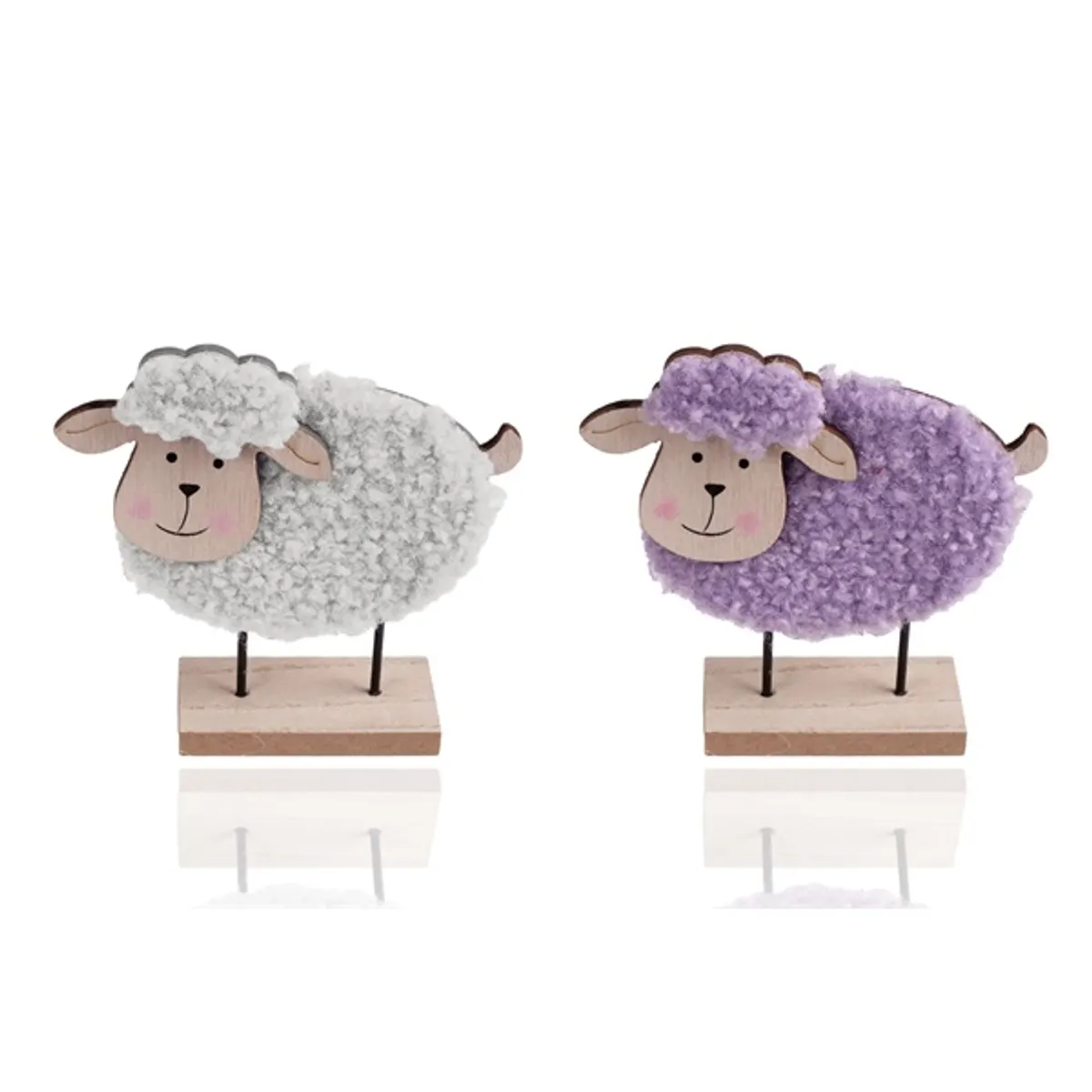 IRIS dekor fa bari álló fehér/lila 2 szortiment 13x14cm #1