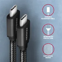 Axagon BUCM3-CM15AB USB-C 3.2 Gen 1 -  USB-C 1,5 m fekete kábel #3