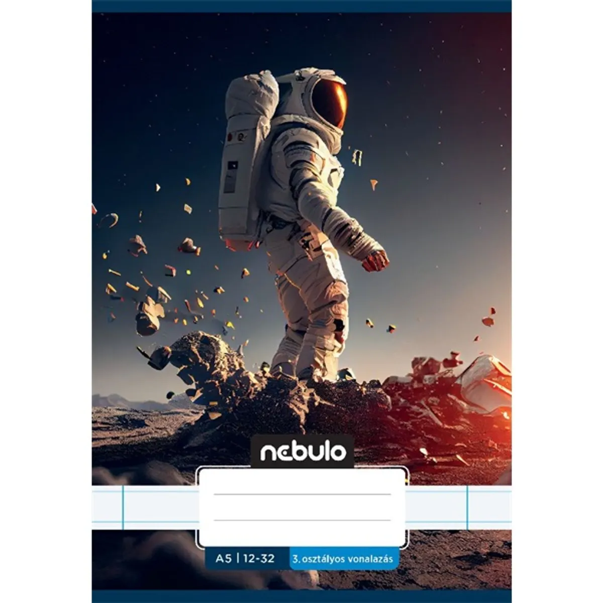 Nebulo Vagány minták A5 3. osztályos 12-32 tűzött vonalas füzet #1
