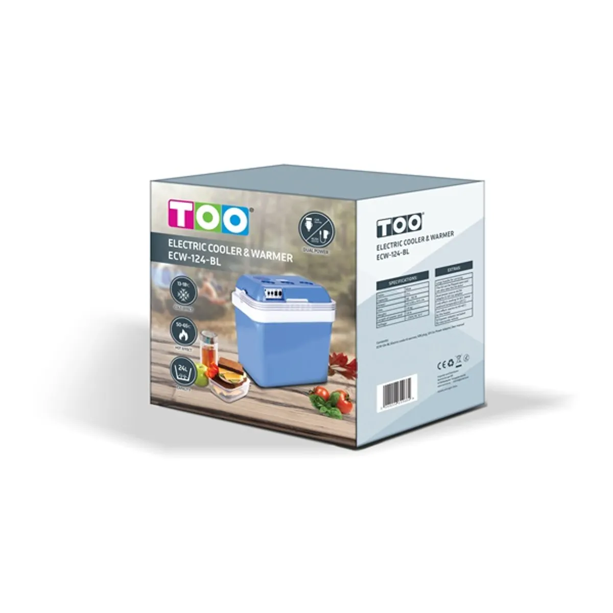 TOO ECW-124-BL 24 literes elektromos hűtőláda, fűtési funkcióval, 230V és 12V tápellátás is (AC/DC) #4