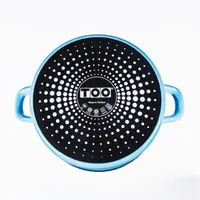 TOO LINE BLUE 2,9 literes, 20cm átmérő, 10cm magasságú lábas (fazék) üveg fedővel #4