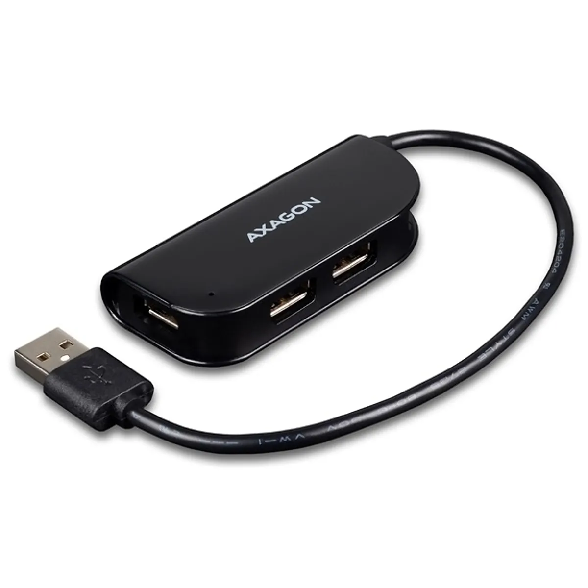 Axagon HUE-X4B 4 portos USB2.0 fekete HUB #1