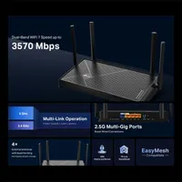 TP-Link Archer BE230 BE3600 fekete kétsávos Wi-Fi 7 router #4