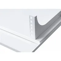Stalflex CR19-2U-130-W 19" 2U 130 mm mély fehér fém ajtós fém szekrény #5