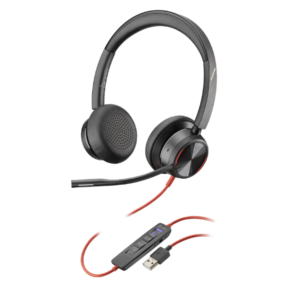HP Poly Blackwire 8225 USB-C fekete headset #1