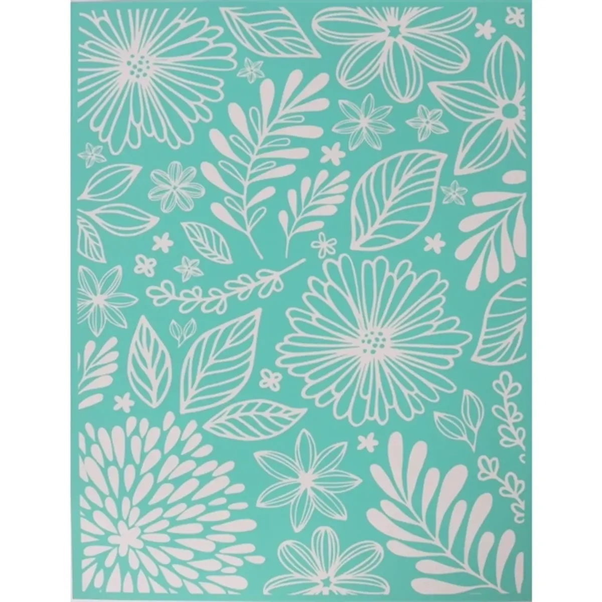 Pentart Levelek és virágok 21,5x27,5 cm szita stencil #1