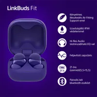 Sony WF-LS910N Linkbuds Fit zajszürős True Wireless Bluetooth lila fülhallgató #6