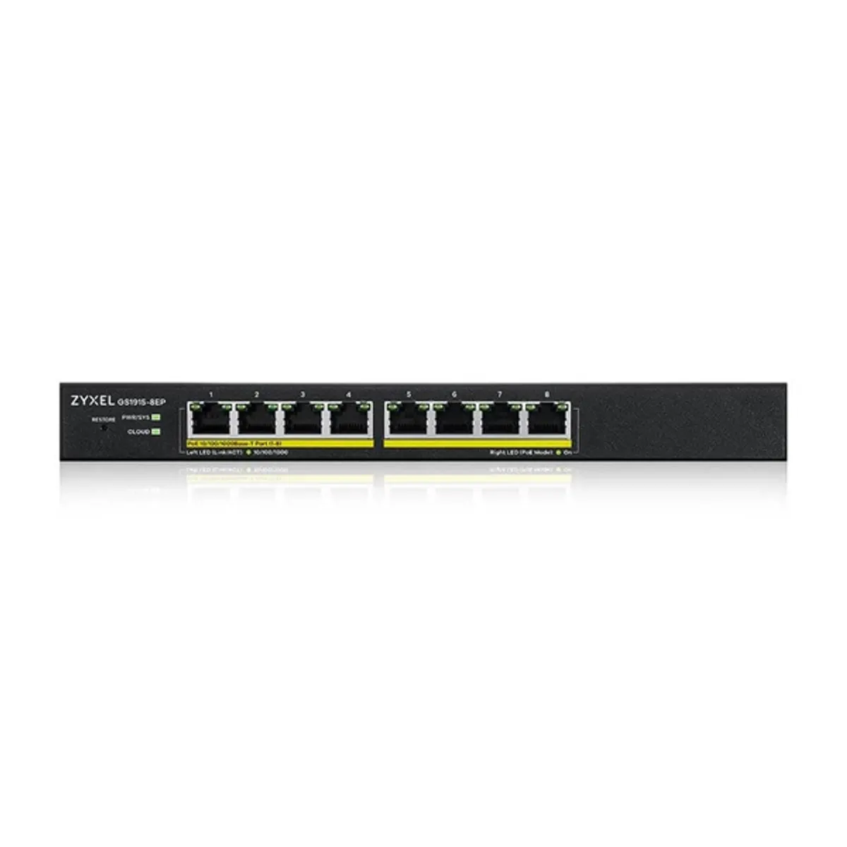 ZyXEL GS1915-8EP-EU0101F 8x GbE PoE LAN (60W) smart menedzselhető PoE switch #3