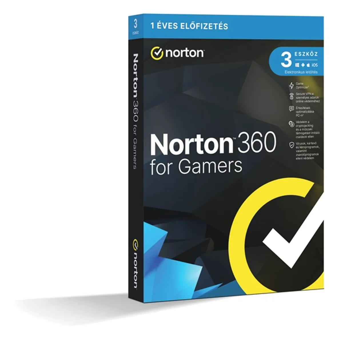 Norton 360 for gamers 50GB HUN 1 Felhasználó 3 gép 1 éves dobozos vírusirtó szoftver #1