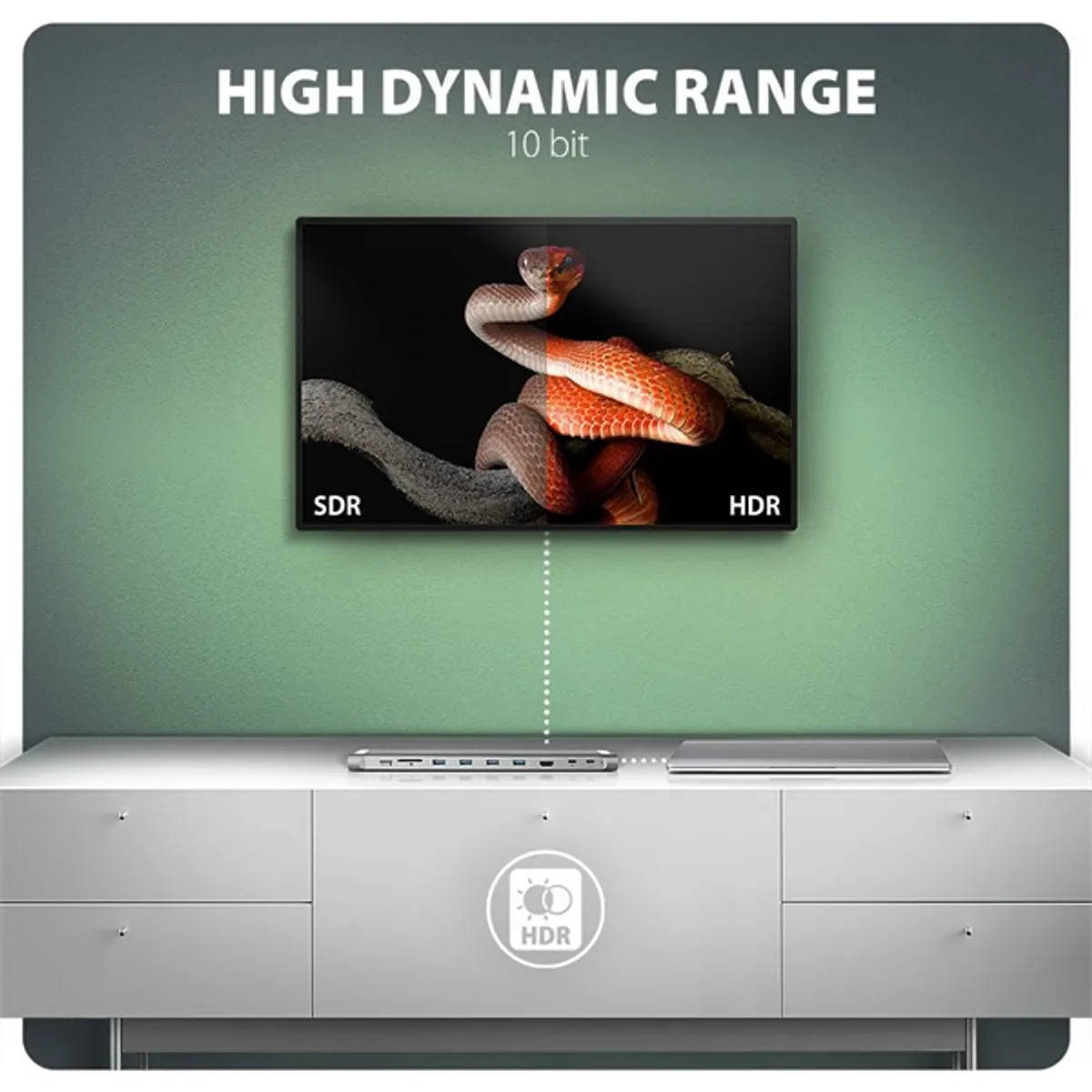 Axagon HMC-10HLS USB-C 5Gbps LONGER 9in1 hub #7