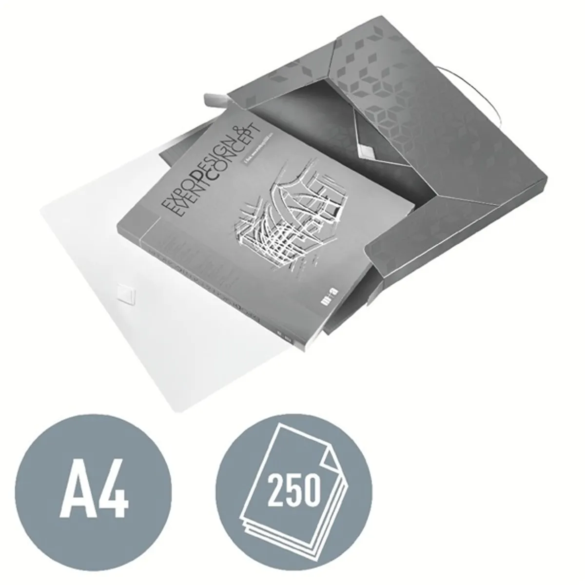 Leitz WOW JUMBO A4 pp piros gumis mappa #3