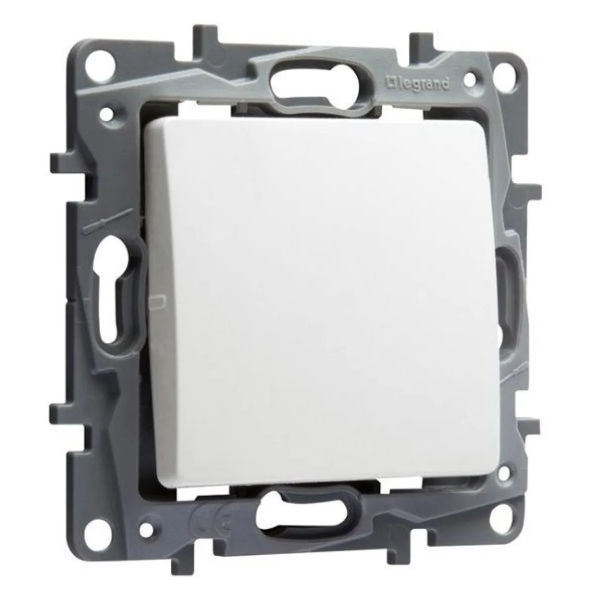 Legrand 764507 Niloé fehér egypólusú nyomókapcsoló #1