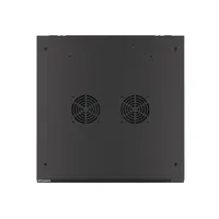 Lanberg WF01-6606-10B 19" 6U SZÉL:600mm MÉLY:600mm MAG:379mm lapraszerelt üvegajtós fekete fali rack szekrény #9