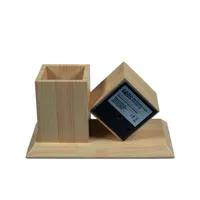 TOO PHC-330-LB világosbarna digitális óra írószertartóval #2