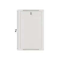 Lanberg WF01-6618-10S 19" 18U SZÉL:600mm MÉLY:600mm MAG:907mm lapraszerelt üvegajtós szürke fali rack szekrény #8