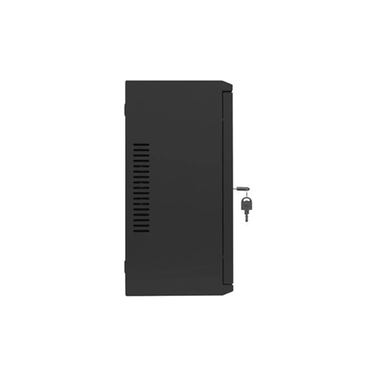 Lanberg 19" 4U+3U SZÉL:540mm MÉLY:200mm MAG:400mm fémajtós fekete fali rack szekrény #6