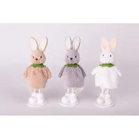 IRIS dekor textil nyuszilány áll 3 féle szín 16cm