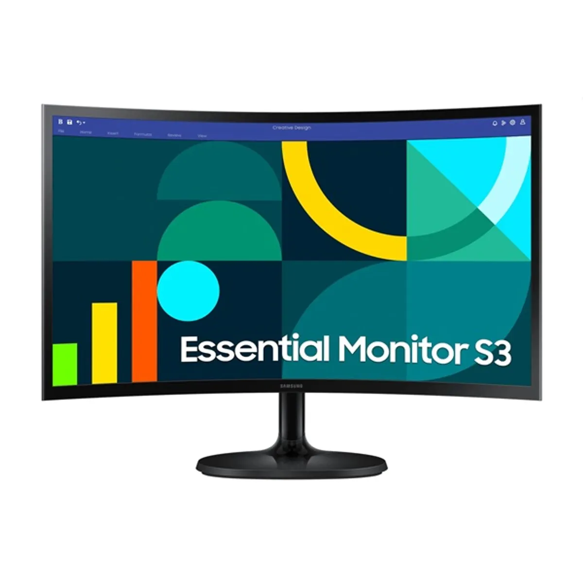 Samsung 24" LS24D360GAUXEN Essential S3 S36C FHD VA VGA/HDMI ívelt monitor #1