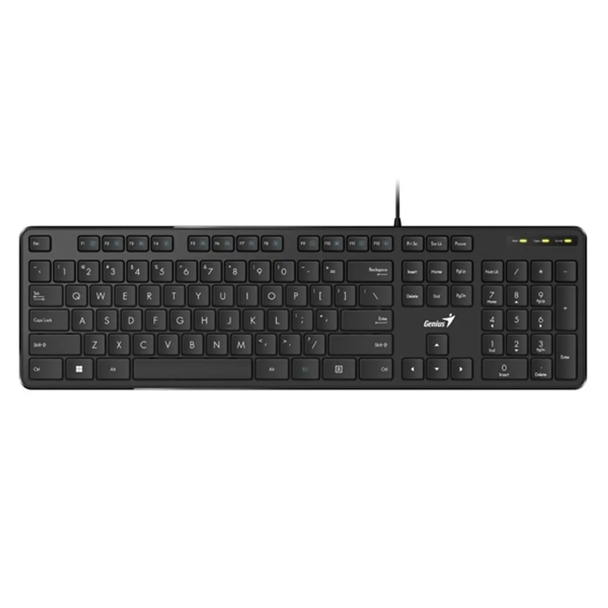 Genius SlimStar M200 HUN USB fekete multimédiás billentyűzet #1