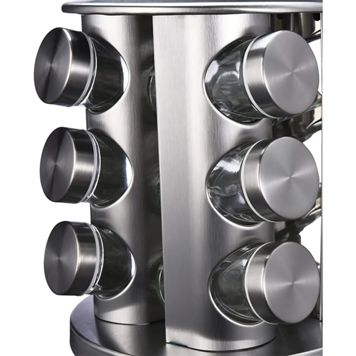 IRIS KT-012 forgatható 12 részes üveg fűszertartó készlet #2