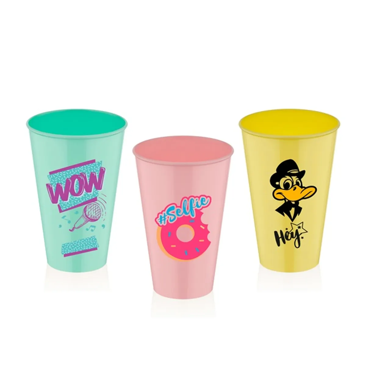 IRIS L-00749 Lemonade pohár 450ml, rózsaszín vagy kék #1