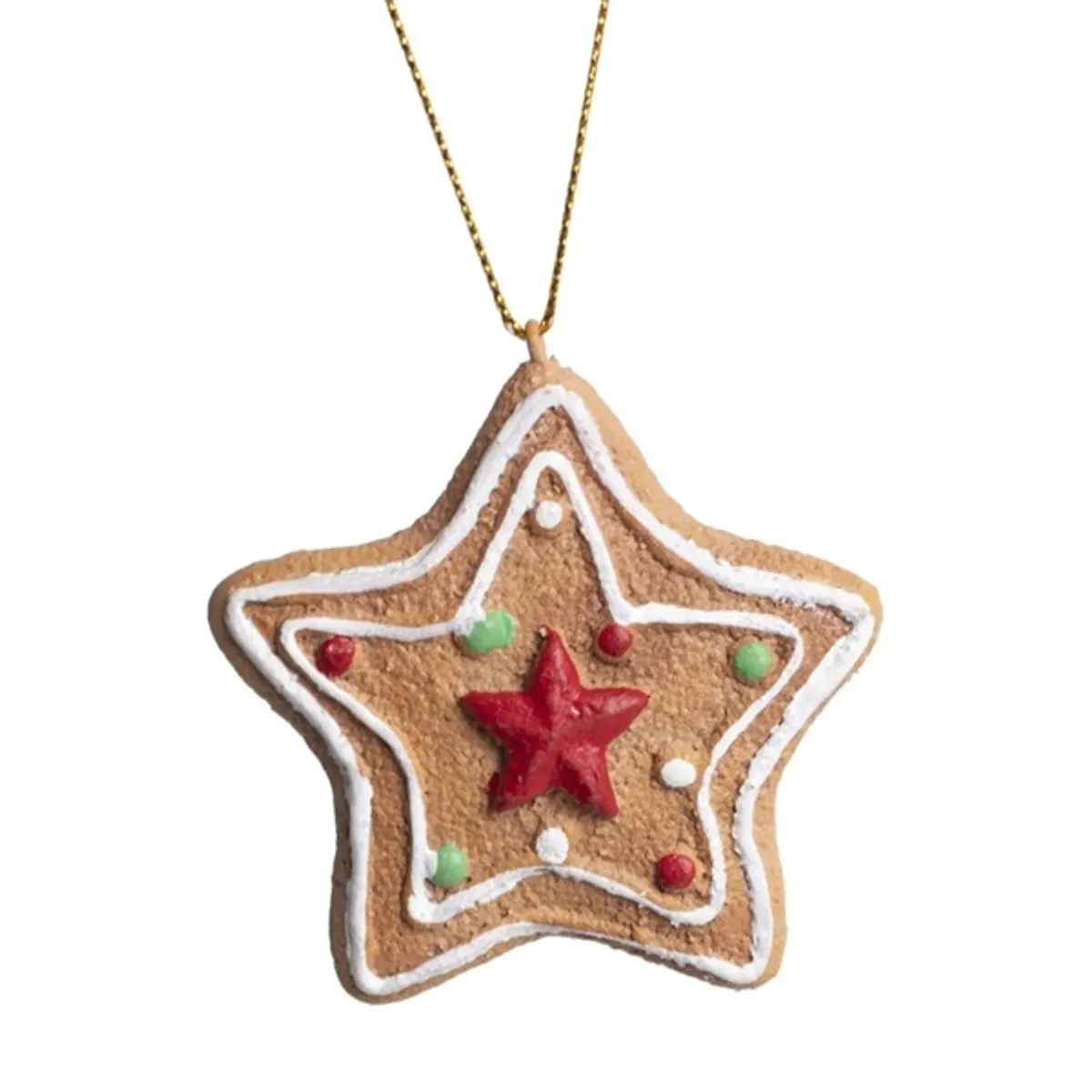 IRIS akasztós dísz mézeskalács csillag 7x8,5cm #1