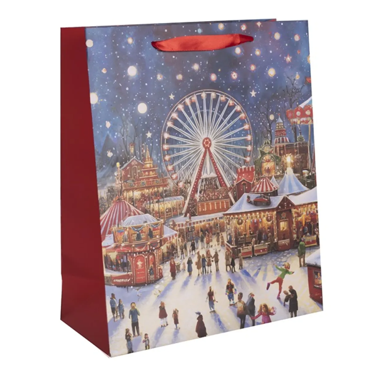 Iris karácsonyi vásár papírtasak matt 11*14 cm #1