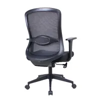 IRISOffice Solara fekete szövet-hálós irodai forgószék fej és háttámasszal #4