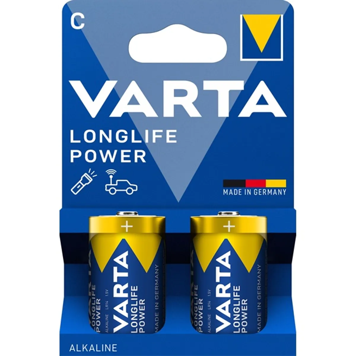 VARTA 4914121422 Longlife Power C (LR14) baby elem 2db/csomag (műanyagmentes csomagolás) #1