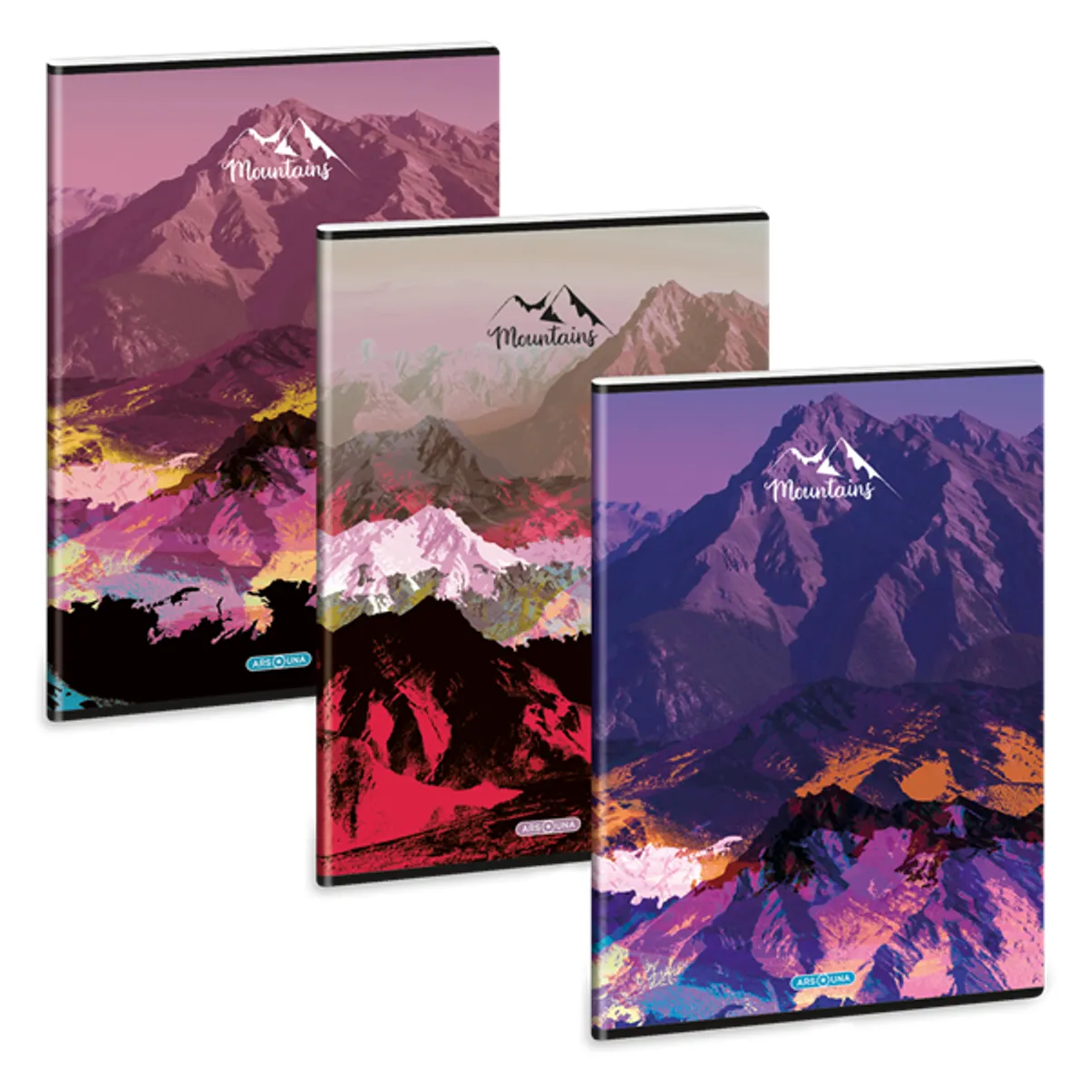 Ars Una Mountains 25 (5489) A4 extra kapcsos kockás füzet #1