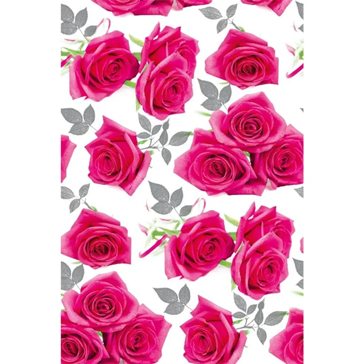 IRIS tekercses csomagoló papír, különböző rózsa mintákkal 200x70cm, 60g/m2 #9