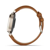 Garmin Lily 2 Classic bőr szíjas krémarany okosóra #7