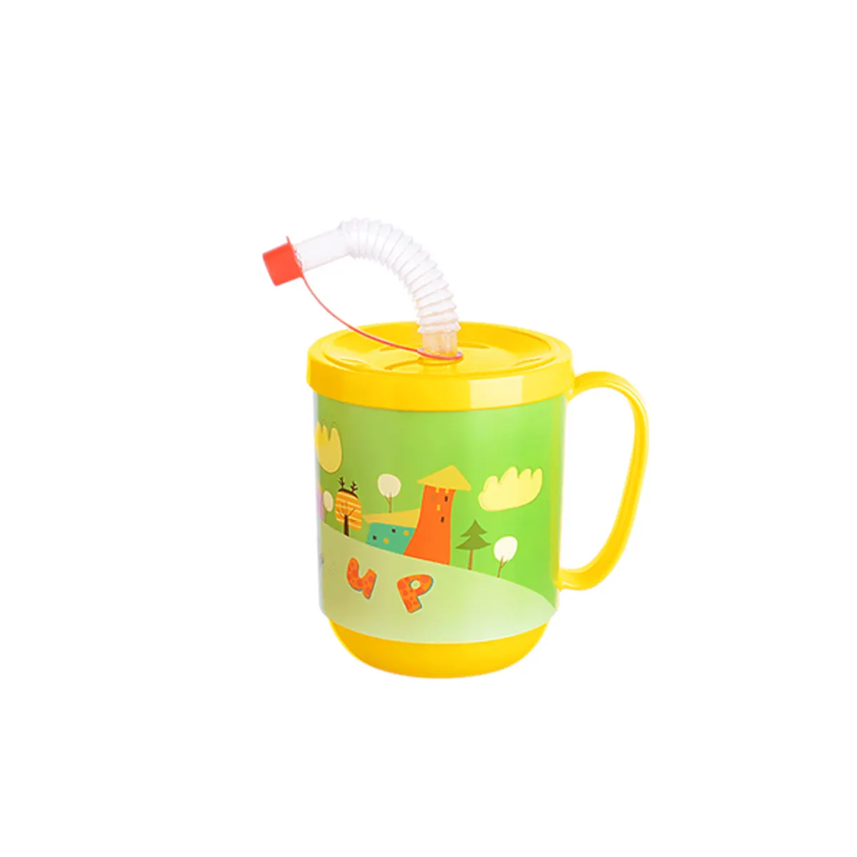 IRIS FUNNY bögre tetővel, szívószállal 350ml AP-9484 #1