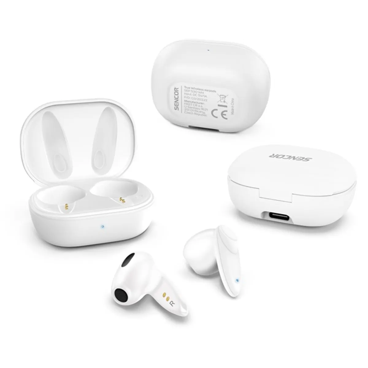 Sencor SEP 530BT WH True Wireless fehér fülhallgató #7