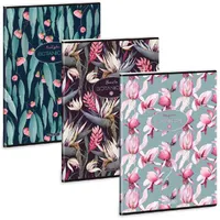 Ars Una Botanicals-mix 23 (5326) A4 extra kapcsos kockás füzet