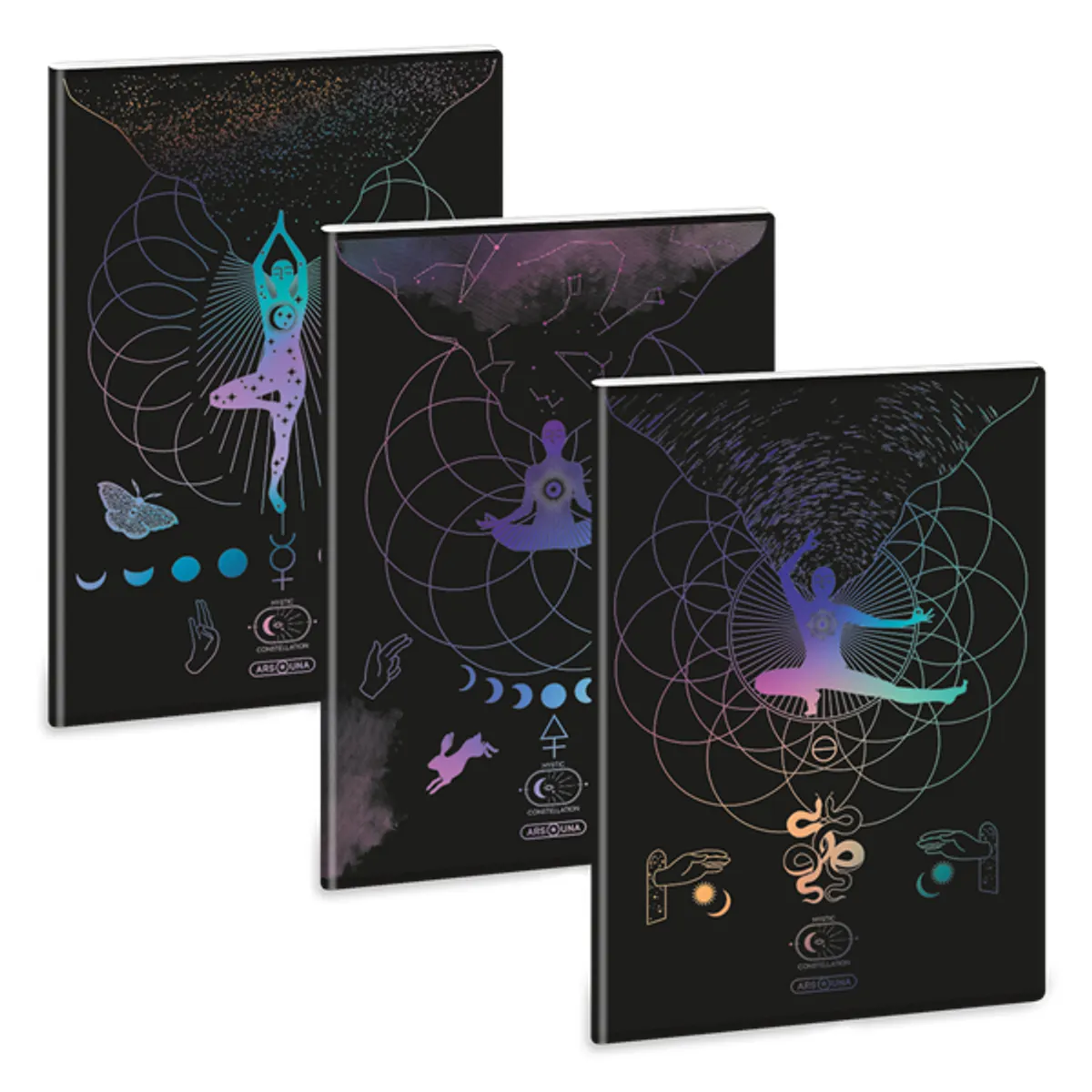 Ars Una Mystic Constellation 25 (5491) A4 extra kapcsos kockás füzet #2