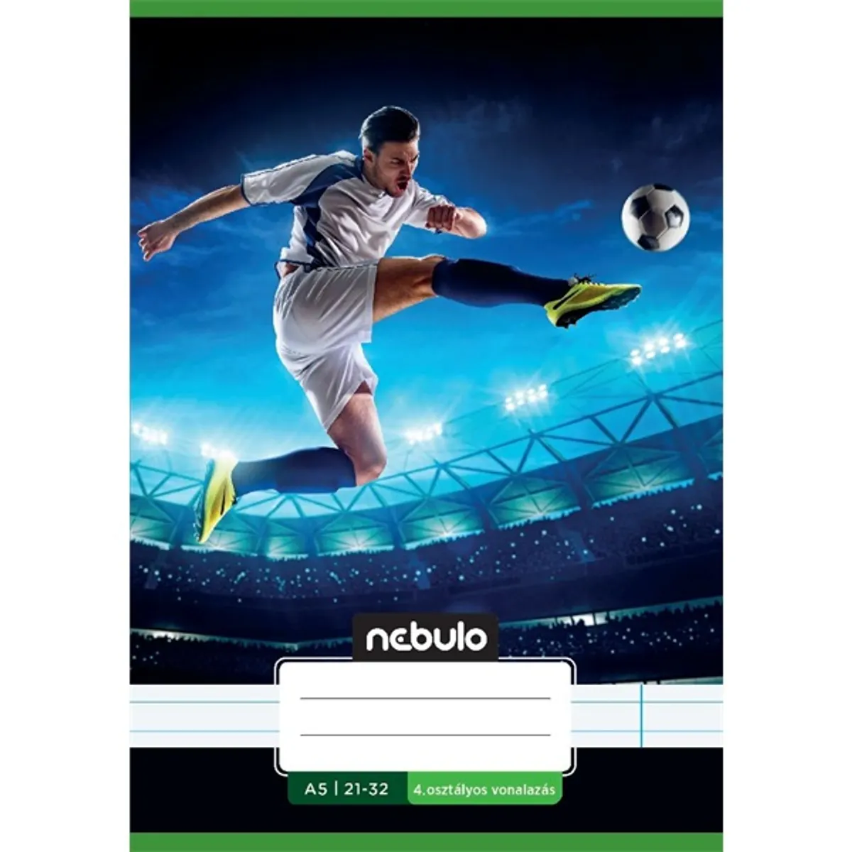 Nebulo Vagány minták II.  A5 4. osztályos 21-32 tűzött vonalas füzet #2