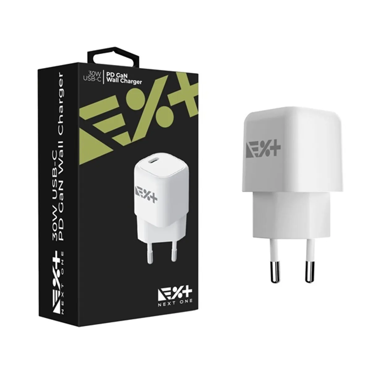 NextOne 30W-GAN-CHR 30W USB-C PD Gan fehér hálózati töltő adapter #1