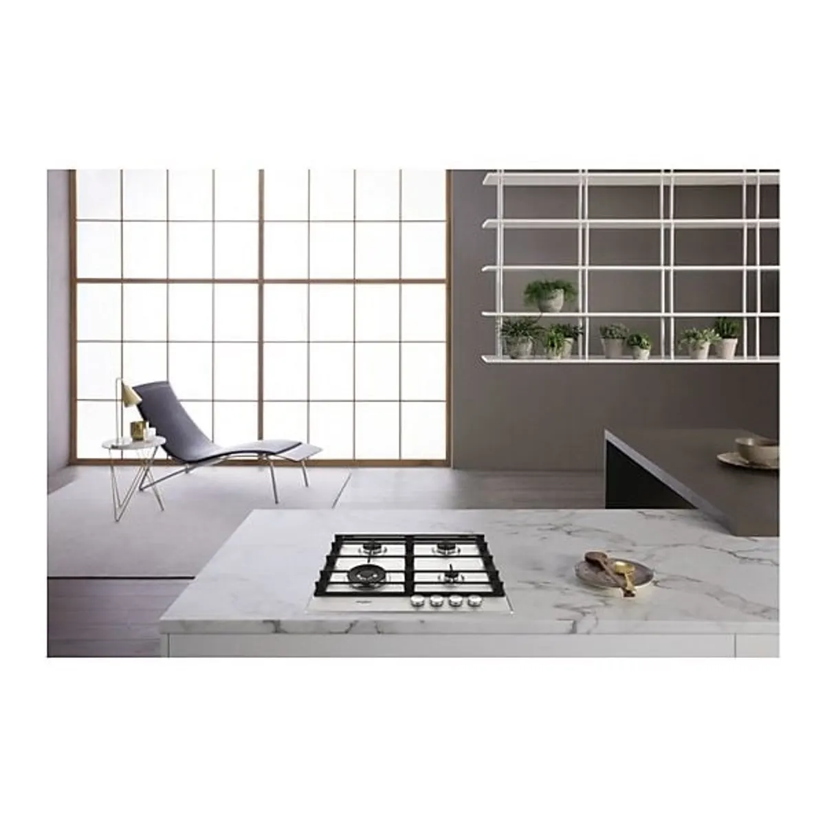 Whirlpool GMWL 628/IXL EE inox, beépíthető, gáz, főzőzóna: 3 +1 wok égőfej, beépíthető méret: 56cm, főzőlap #3