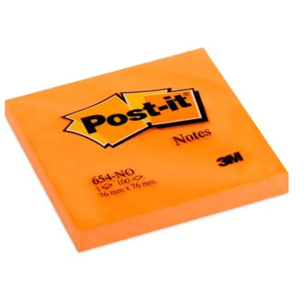 Post-it 76x76mm 100lap neon narancs jegyzettömb #1