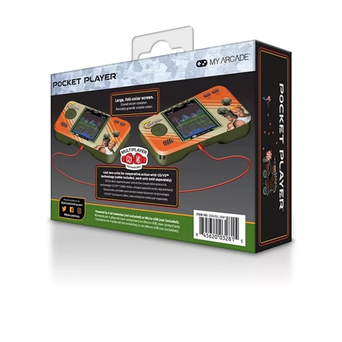 My Arcade DGUNL-3281 Contra 2in1 Premium Edition Pocket Player hordozható kézikonzol #3